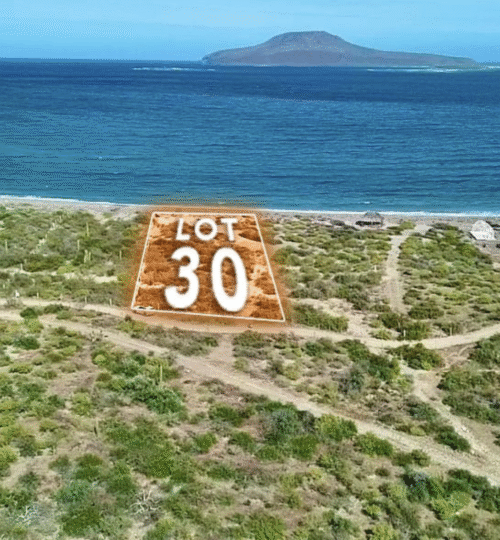 El Bajo Oceanfront Lot 30:  Big Beachfront, Big Views, Big Freedom