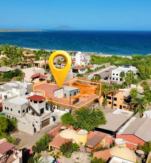 Corner Lot Steps From the Beach in Loreto